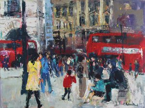 London People, 2024 (acrílico) de Sylvia Paul
