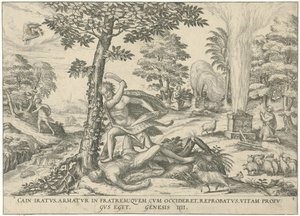 Caín y Abel Figuras e imágenes de libros (título de la serie) de Symon Novelanus (attributed to)