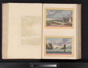 Vista de la punta de Cádiz y la pesca del atún La muy noble y muy leal cividas de Cádiz (título sobre objeto) de Symon Novelanus (possibly)
