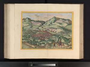 Vista de la ciudad de Málaga Málaga (título sobre objeto) de Symon Novelanus (possibly)