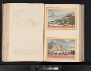 Costa cerca de Lisboa con las localidades de Cascais y Bélem Cascale (...) (título sobre objeto) de Symon Novelanus (possibly)