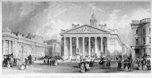Royal Exchange, Ciudad de Londres, c. 1850 de TA Prior