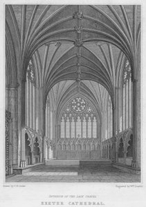 Catedral de Exeter, Interior de la Capilla de la Virgen de T.H. Clarke