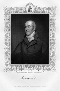 William Wyndham Grenville, 1er Barón Grenville, político inglés, siglo XIX de T. A. Dean