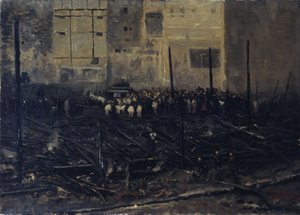 Le Bazar de la Charité tras el incendio del 4 de junio de T. Bianco