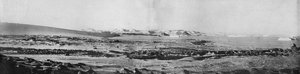 Un panorama de Cape Roberts mirando al norte, c1911