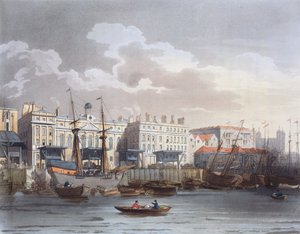 Aduana desde el río Támesis, de 