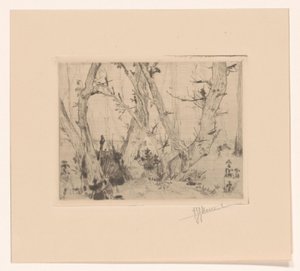 Vista del bosque de T. Sterrenburg (signed by artist)