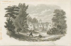 Fenton - Clayton Hall: grabado en acero de T Taylor