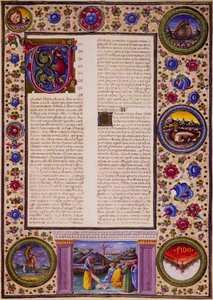 Incipit del Libro de Joel de Taddeo Crivelli