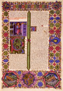 Primera carta de Pablo a los Tesalonicenses, del Volumen II de la Biblia de Borso d