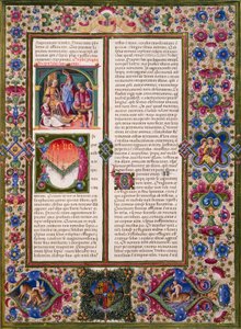 El Libro de la Sabiduría, del Volumen I de la Biblia de Borso d