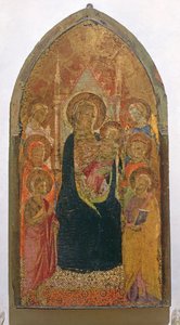 Madonna y el Niño con santos de Taddeo Gaddi