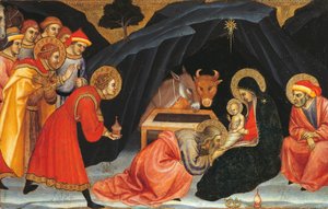 Adoración de los Reyes Magos, de Taddeo di Bartolo (hacia 1363-1422) de Taddeo di Bartolo