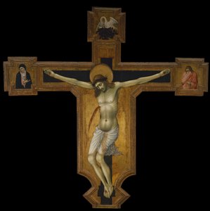 Cristo en la cruz, c.1420 (pintura sobre madera)