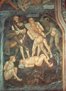 El Juicio Final (detalle) de Taddeo di Bartolo