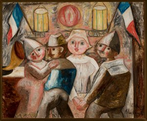 14 de julio en el campo de Tadeusz Makowski