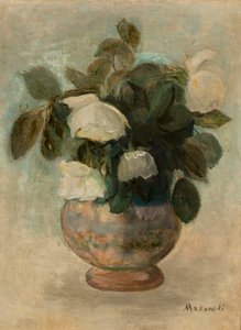 Rosas blancas de Tadeusz Makowski