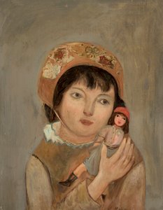 Niña con una muñeca de Tadeusz Makowski