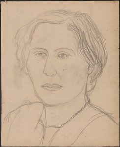Cabeza de mujer de Tadeusz Makowski