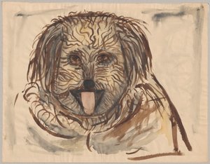 Cabeza de perro de Tadeusz Makowski