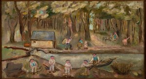 Molino junto al río de Tadeusz Makowski