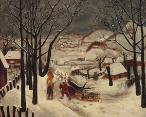 Invierno de Tadeusz Makowski