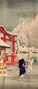 Okabe en la nieve de Takahashi Hiroaki