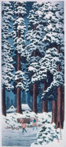 Calle bordeada de cedros en Nikko de Takahashi Hiroaki
