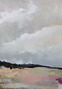 Paisaje nublado en tonos pastel de Tamar Green