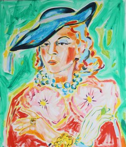 Sombrero azul «Elegant Lady» de Tamara Jare