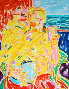 Retrato de una embarazada lleno de vida de Tamara Jare