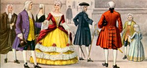 Vestido italiano del siglo XVIII de Tancredi Scarpelli
