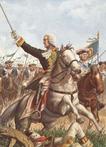 Carlos Manuel III en la batalla de Guastalla en 1734 de Tancredi Scarpelli