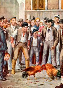 Pelea de Gallos en Londres a finales del siglo XIX