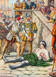 Muerte de Francesco Ferruci después de la batalla de Gavinana, 3 de agosto de 1530 de Tancredi Scarpelli