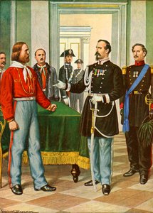 Garibaldi y el general La Marmora