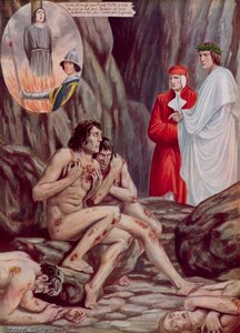 Ilustración para la Divina Comedia de Dante de Tancredi Scarpelli