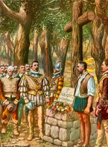 Monumento erigido por los españoles a Francesco Vasquez