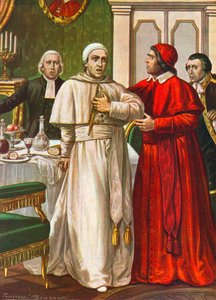 El Papa Clemente XIV sufrió una enfermedad repentina que se sospechaba fue causada por un veneno administrado por los jesuitas 1774 de Tancredi Scarpelli