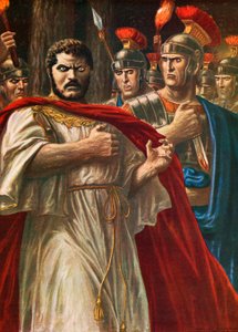 El emperador Caracalla a punto de ser asesinado por Julio Marcial