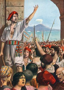 Tomasso Aniello, conocido como Masaniello, fue el líder de la revuelta en Nápoles, 1647 de Tancredi Scarpelli