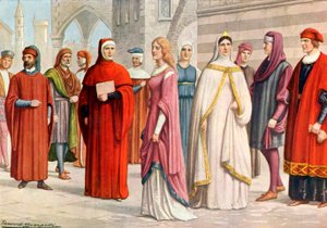 Trajes toscanos del siglo XIII de Tancredi Scarpelli