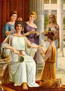 Toilette de una mujer en la antigua Roma de Tancredi Scarpelli