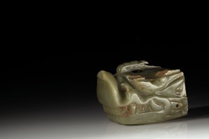 La Cabeza de Dragón de Jade Junkunc de Tang Dynasty Chinese School
