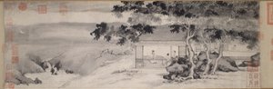 Bebiendo de noche, dinastía Ming, c.1520-23