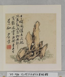 Album Of Marvelous Rocks (álbum (10 hojas), tinta y color sobre seda) de Tang Zhou