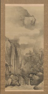 Paisaje con Cascada, 1828 de Tani Buncho