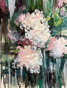 Abstracto floral de ensueño de Tanya Lundmark