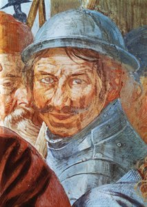 Cabeza de guerrero, (detalle) de fresco de Tanzio da Varallo